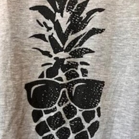Grey Pineapple Muscle Shirt - Picture 2 of 3